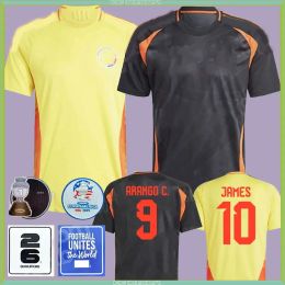 New 2024 Colombia Away Soccer Jerseys 10 Valderrama 23 24 FALCAO JAMES Home 24 25 Colombia Football Shirt CUADRADO National Team Men Kids Kit Camiseta De Futbol