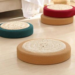 Pillow Floor Seat Eco-friendly No Odour Friendly To Skin Hand-Woven Sitting Padded Room Straw Mat