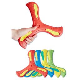 Children Boomerang Soft Three-leaf Cross Adult-kids Interactive Outdoor Toy Early Education Puzzle Decompression Gift 240319