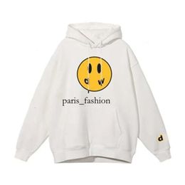 Men Designer Drewer Hoodie Handsome Draw House Little Yellow Man Retro Smiley Face Letters Print Sweatshirt Womens Tshirt Spring Trendsleeve High Street 965