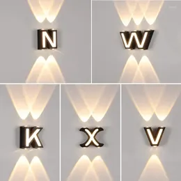 Wall Lamp Creative Letter Light Waterproof Background Decoration For Living Room Bedroom El