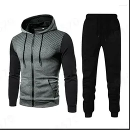 Men's Tracksuits 2024 Autumn/Winter Sweater Pants Sports Fitness Set