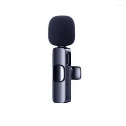 Microphones Wireless Lavalier Microphone Live Streamer Recording Device Clip-on Mobile Phone