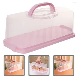 Storage Bottles Bakery Boxes Plastic Loaf Cakes Container Keeper Bread Pp Containers Airtight Rectangular