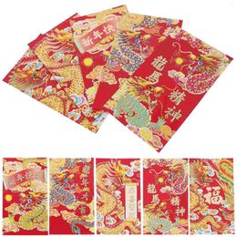 Gift Wrap 30 Pcs Red Envelope Bag Paper 2024 Money Envelopes Chinese Decorate Cartoon Packet Child