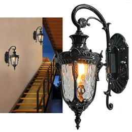 Wall Lamp Light Exterior Mount Retro Outdoor Garden Lantern Sconce Fixture