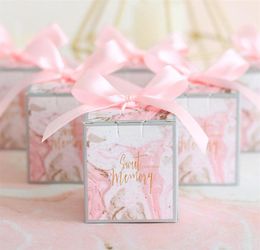 Wedding Favour Gift Boxes Packaging Candy Cookie Boxes Birthday Party Favour Bags Candy Boxes for Baby Shower Event Party Festival S1800307