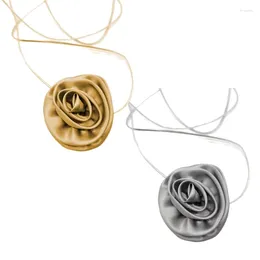 Pendant Necklaces Long Rope Necklace Modern Flower Alloy Material Neck Jewellery For Daily