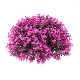 Decorative Flowers 30cm Artificial Grass Ball Plastic Plant Simulated Indoor Landscaping Ornament For Home Office (Pink)