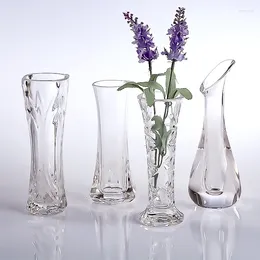 Vases Transparent Acrylic Vase Flower Pot Modern Simple Arrangement Bottles Living Room Desktop Ornaments Home Decorations