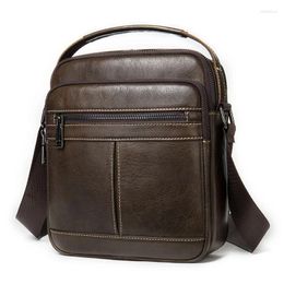Bag Vintage Men's Shoulder For Mencow Leather Small Messenger Genuine Crossbody/males Bags Men Handbag