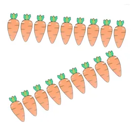 Party Decoration 2 Pcs Carrot Pull Flag Flags Easter Bunting Decor Front Door Banner Paper Hanging