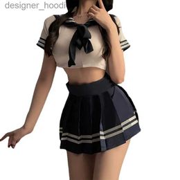 cosplay Anime Costumes Japanese anime dent cute school girl uniform role-playing female secret role-playing costume set erotic night glow underwearC24320