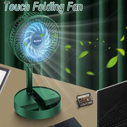 Electric Fans USB portable charging fan for office use foldable and retractable fan for home use low noise high battery life standby mini electric fan newY240320