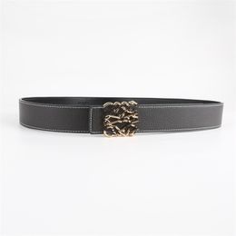 Designer belt quiet head luxury Leather Belts for Men/Women Fashion design Lw4224 Monogram Slim Versatile
