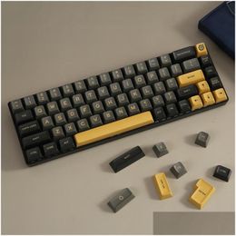 Keyboard Mouse Combos Accessories Sa Profile Keycaps Black Shimmer 172 Pieces For Fl/Tkl/ 60 65 75 80 96 Percent Mechanical With 7U Dhqzj