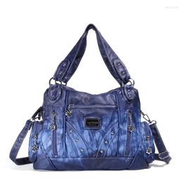 Totes Women's Bags European American Fashion Tie Dye Shoulder Bag Soft Leather Handbag Messenger Clutches Women