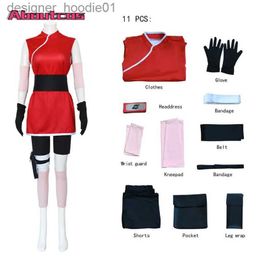 cosplay Anime Costumes Ninja Xiao Ying Sakura Cosplay Come Skirt Outfit Props Kunai Props Sakura Halloween Carnival Girls ComesC24320