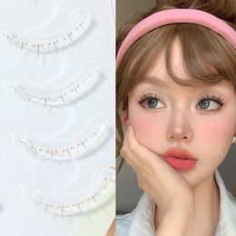 Menglu 47mm Brown Under Lashes Little Flame Lower Eyelashes W41 Natural Short Style Imitation Hand Painting Fake Eye 240319