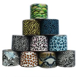 Kits 10rolls Nail Sticker Slider Set Colorful Pea Leopard Print Water Decal Wraps Nail Art Decor Beauty Foil Manicure 50m*4cm