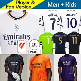 23/24 BELLINGHAM VINI JR Y-3 ReAls MaDrIDs Soccer Jersey MBAPPE Kid Kit 2023 2024 Home Away Third Y3 Football Shirt Supercopa FINAL MODRIC RODRYGO Goalkeeper 4XL