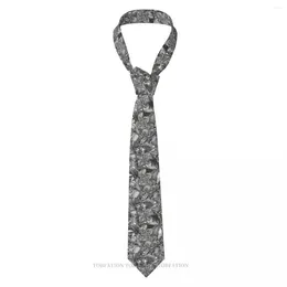 Bow Ties Silver Glitter Gemstone Men 3D Printed Hip-Hop Street Business Wedding Party Shirt Accessories