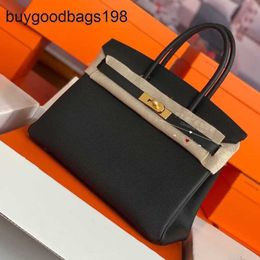 Designer Bag Womens Handbags Handmade 7a Fully Platinum Wax Wrapped Thread Imported Leather with Lychee Pattern Togo Calf Handbag Genuine Cas H8bv EOVY