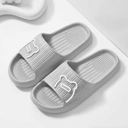 Slippers Women MenS Indoor Bath Thick Platform Non-Slip Home Summer Cat Cartoon Flip Flops Beach Sandals Ladies Shoes019DSR H240322