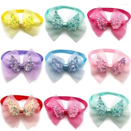 Dog Apparel 50pcs Bowties Neckties Wing Style Small Pet Supplies Bow Tie Collar Fashion For Dogs