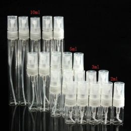 Bottles 100pcs/lot 2ml mini Glass Perfeme Spray Bottle For Sample Clear Transparent Color Glass Atomizer Empty Bottle