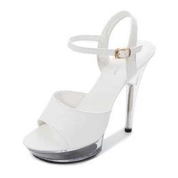 Dress Shoes Summer Sandals Woman Drag Queen High Heels 13-15CM Platform Ladies Open Toe Women Wedding Big Size 34-43 H24032187QHAKGN