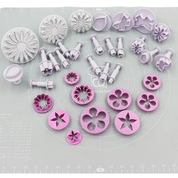 Baking Moulds Kitchen 33 Piece Set Fondant Cake Mould Tools Cartoon Steamed Bun Mould 10 Shapes Diy Biscuit Embossing Cute