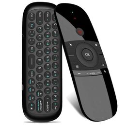 W1 24G Air Mouse Wireless Keyboard Remote Control Infrared Remote Learning 6Axis Motion Sense Receiver for TV BOX PC5573390