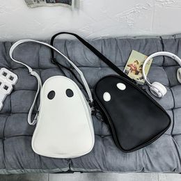 Shoulder Bags Fashion Messenger Pouch Fun Devil Ghost Funny Bag PU Leather Small Zipper Travel For Women Girl Shopping