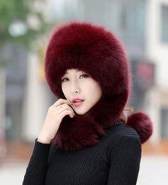 Beanies Faux Fur Hats Caps Women Hat Female Cute Warm Fleece Russian Snow Cap Skullies Dome Thick Mongolian76899219318194