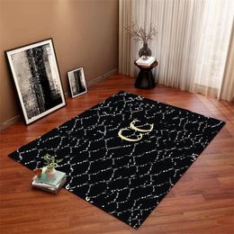 Fashion Brand Letter Carpet Living Room Mats Floating Bathroom Nonslip Bedroom Mat Bedside Carpets Entrance Cloakroom Floor Mat Rug