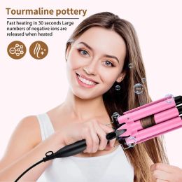 Irons 20/32mm Hair Curler Triple Barrels Ceramic Hair Curling Iron Professional Hair Waver Tongs Styler Tools for All Hair Types