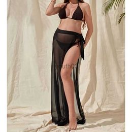 Skirts Skorts Maternity Womens Beach Sarong Swimsuit Cover Up Tie Waist Split Wrap Maxi Skirt 240319