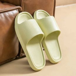 Slippers Women Beach Slides Leather Texture Solid Mens Indoor Bathroom Anti Slip Lightweight Eva Flip Flop Couple Sandals Summer015YIK H240322