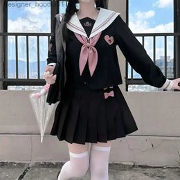 cosplay Anime Costumes JK Korean uniform Japanese pleated tight fitting suit college style school costume female sailor costume role-playing uniform JapanC24320