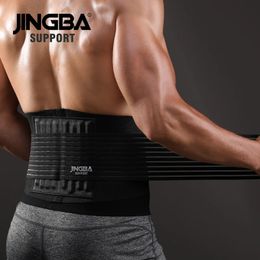 JINGBA SUPPORT Men Waist Trainer Support Sauna Suit Modeling Body Shaper Belt Weight Loss Cincher Slim Faja Gym Workout Corset 240313