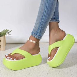 Slippers 2024 Summer Women Clip Toe Open Toed Platform Casual Shoes for Beach Fashion Flip Flops Female Zapatos De jer01YWHT H240322