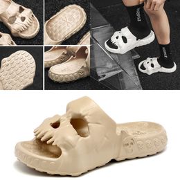 2024 Popular Positive EVA Shoes Skull Feet Thick Sole Sandals Summer Beach Men's Shoes Breathable Slippers GAI eur 40-45