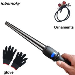 Irons LCD Modelling tool professional hair curlers hairstyle pear cone electric curling rod roller curling stick