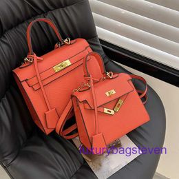 Factory Outlet Wholesale Hremms Kelyys Tote bags for sale Bag Womens 2024 New Fashion Handbag Single Shoulder Crossbody Hand With Real Logo