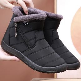 Boots Snow Women Boots Ladies Waterproof Shoes For Women Zipper Boots For Women Plus Size Casual Winter Shoes Botas Mujer