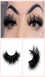 25mm Mink Eyelashes Russian Curl Fluffy Lashes Dramatic Messy Long False Eyelashes Makeup Whole Bulk 3D 100 Mink Eyelashes4947580