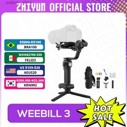 Stabilisers Zhiyun official Weebill 3 camera universal joint 3-axis outdoor handheld Stabiliser suitable for Canon/Panasonic/Nikon SLR mirrorless cameras Q240319