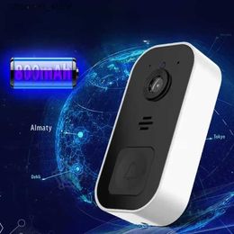 Doorbells Outdoor wireless WiFi doorbell waterproof smart home doorbell kit voice intercom infrared night vision safety camera doorbellY240320