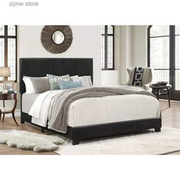 Other Bedding Supplies California King Black Decorative Panel Bed Y240320
